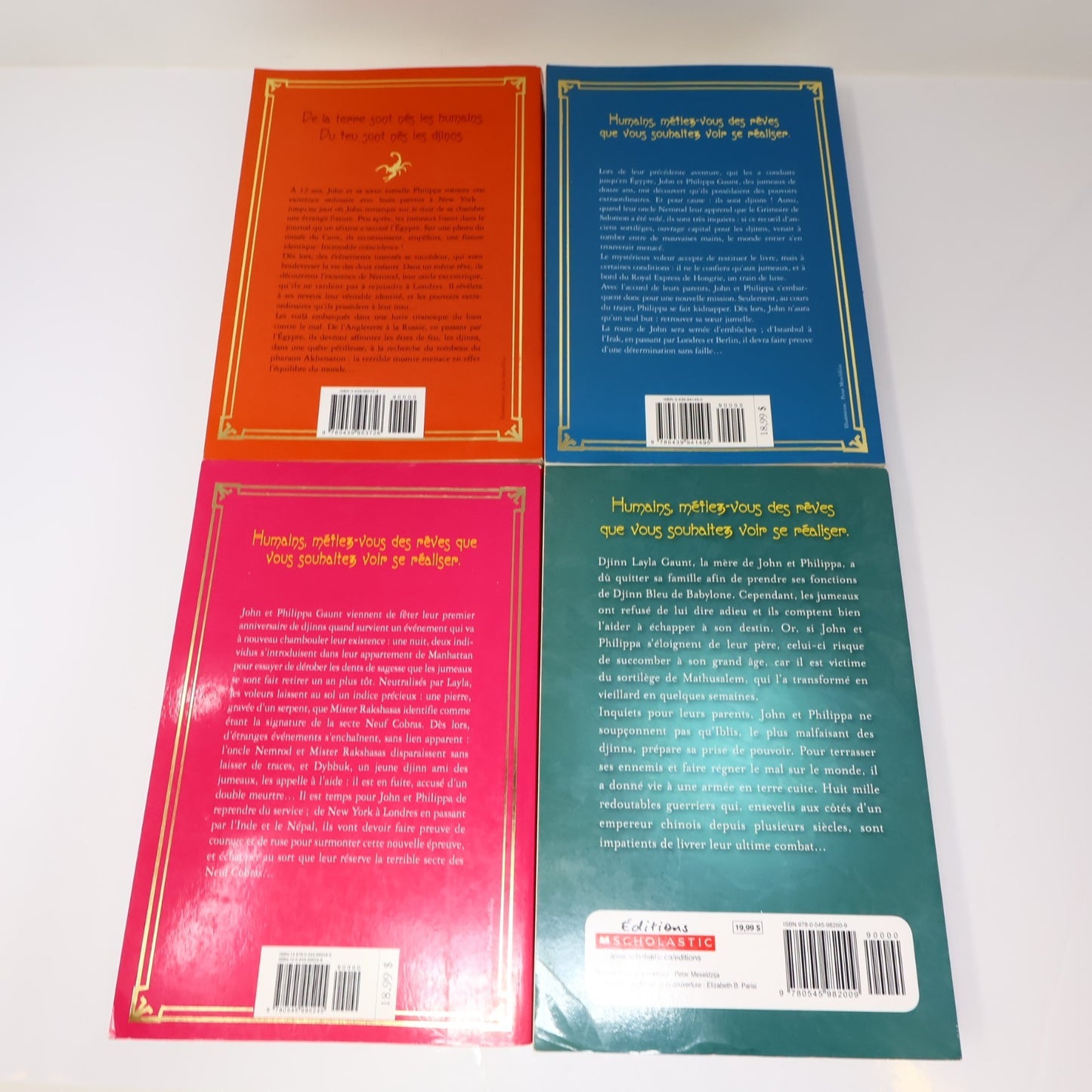 Les Enfants de la Lampe Magique #1-4 Lot 4 Livres P. B. Kerr Français French PB