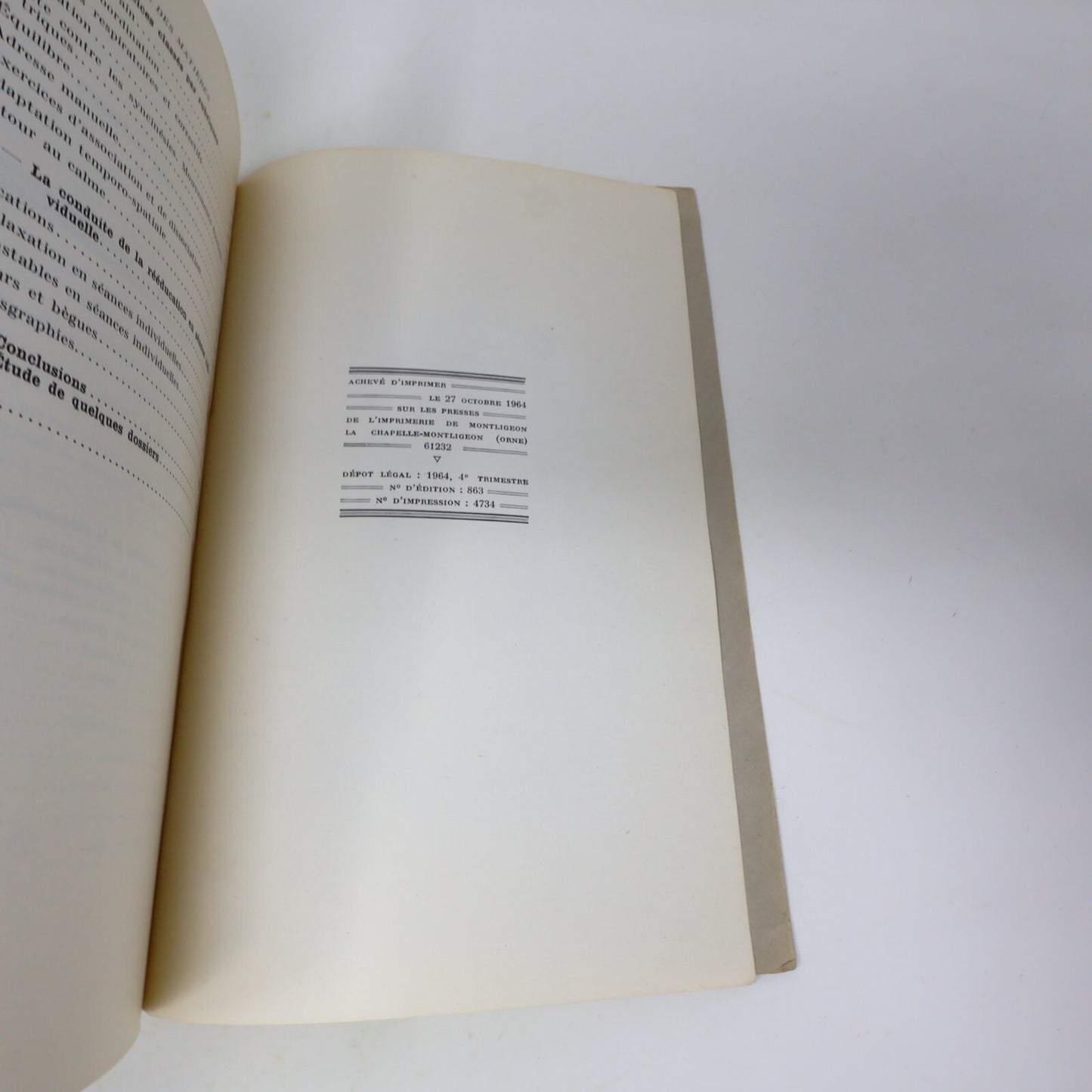 1965 La Réadaptation Scolaire par la Rééducation Psychomotrice Soubiran/Mazo 60s