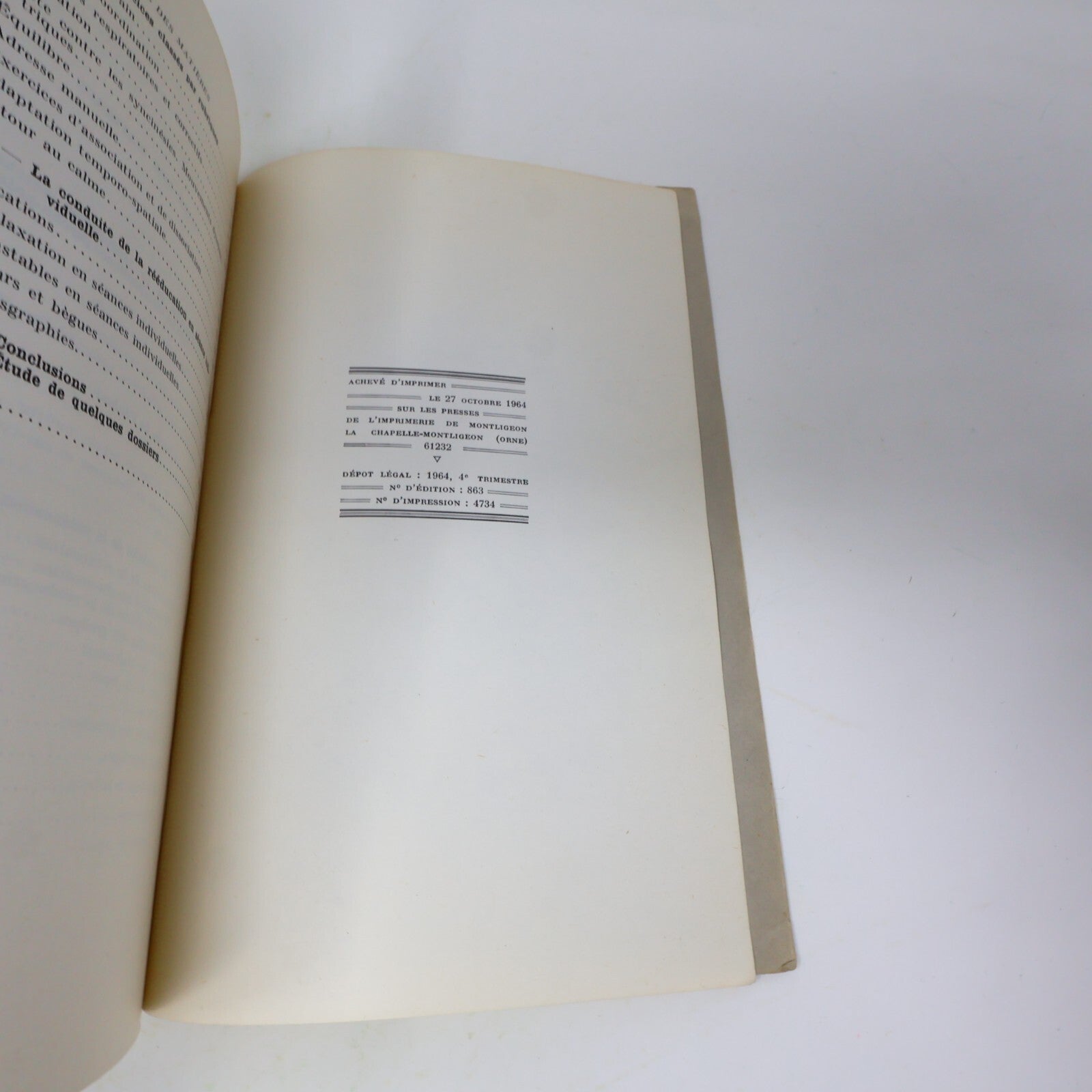 1965 La Réadaptation Scolaire par la Rééducation Psychomotrice Soubiran/Mazo 60s