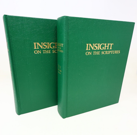 Lot 2 Books Insight on the Scriptures #1-2 Watch Tower Bible Religion 80s HC