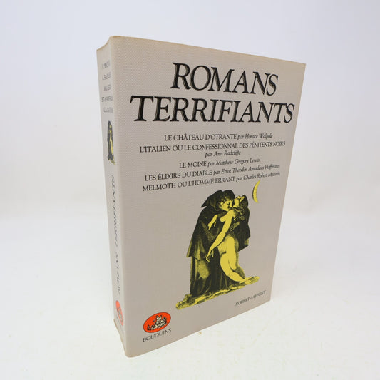 Romans Terrifiants Bouquins Le Château d'Otrante Le Moine 1984 Robert Laffont PB