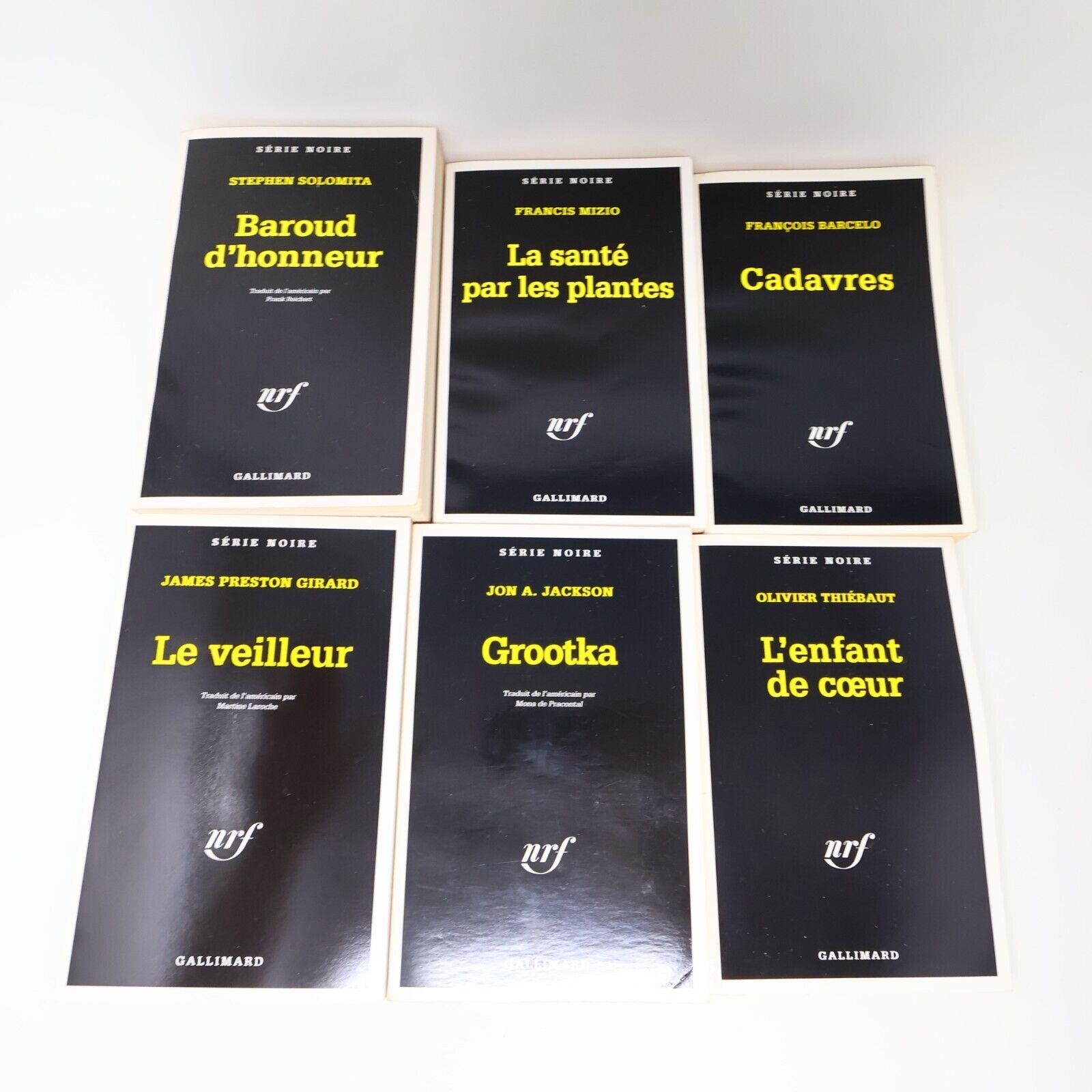 Collection Série Noire nrf Lot 32 Livres Français French Gallimard Paperback PB