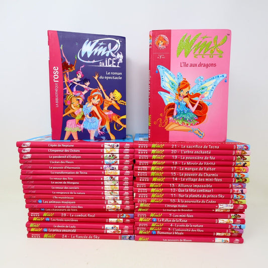Winx Club La Bibliothèque Rose Enfants Ados Fées Lot 40 Livres Français French