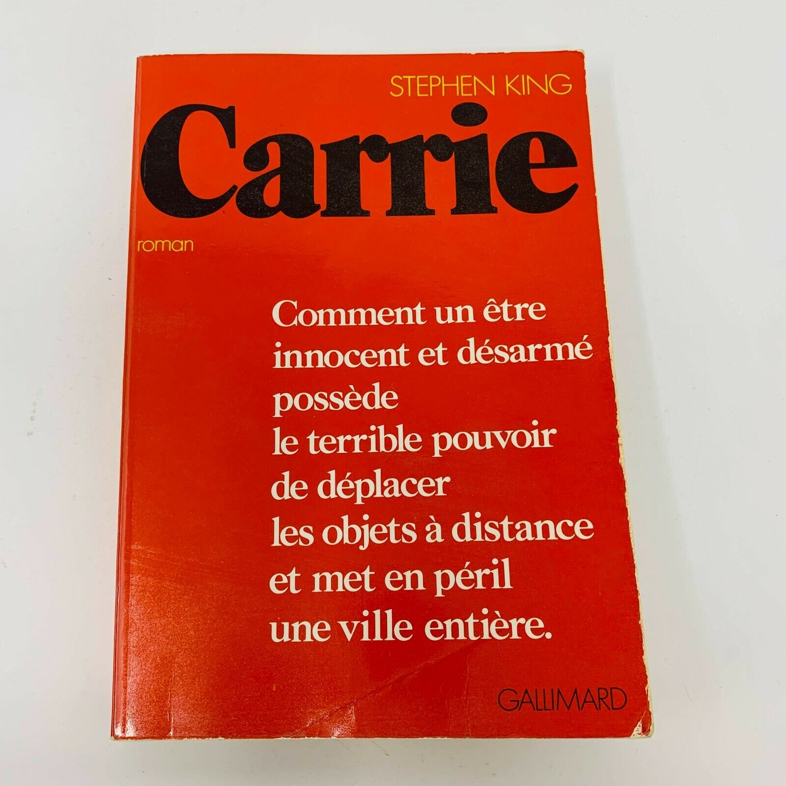 1976 Carrie Gallimard nrf Stephen King 1st Edition France Français French Livre