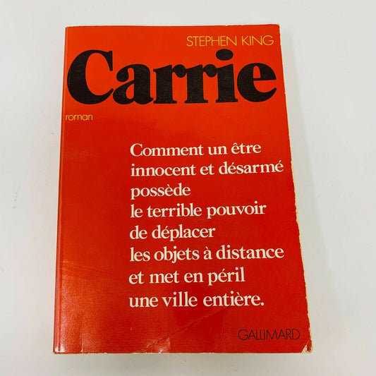 1976 Carrie Gallimard nrf Stephen King 1st Edition France Français French Livre