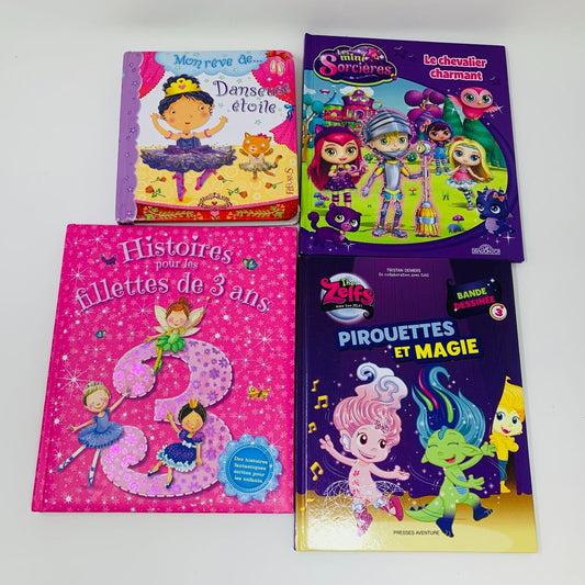 Lot 9 Livres Jeunes Enfants Princesses Fée Français French Mixed Children Bundle