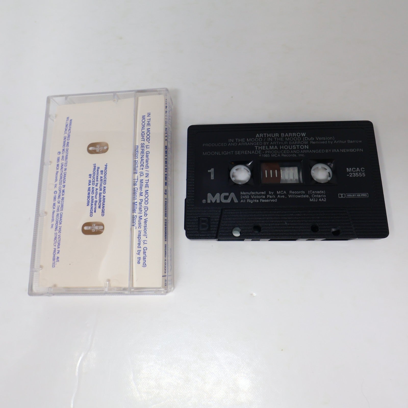 Arthur Borrow/Thelma Houston Cassette In the Mood/Moonlight Serenade MCA 1985