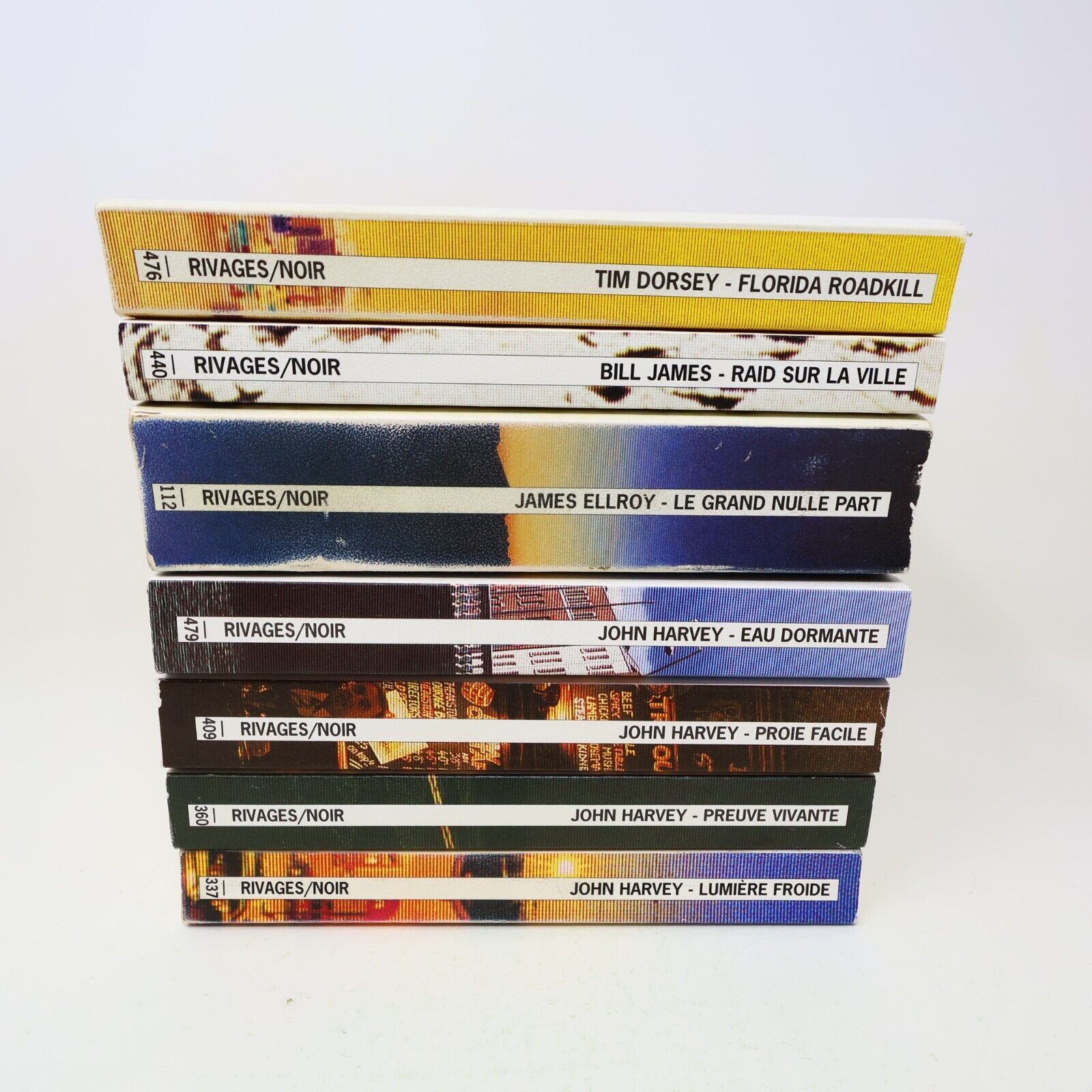Rivages/Noir Lot 7 Livres John Harvey James Ellroy Bill James Français French PB