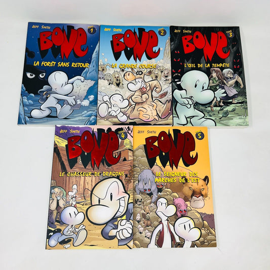 Bone #1-2-3-4-5 Lot de Bandes Dessinées de Jeff Smith en Français/French