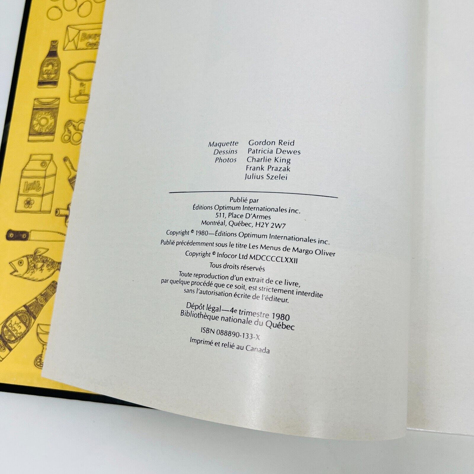 3x Margo Oliver Cuisine de Choix/Menus Quatre Saisons/Jours Lot Livres Recettes
