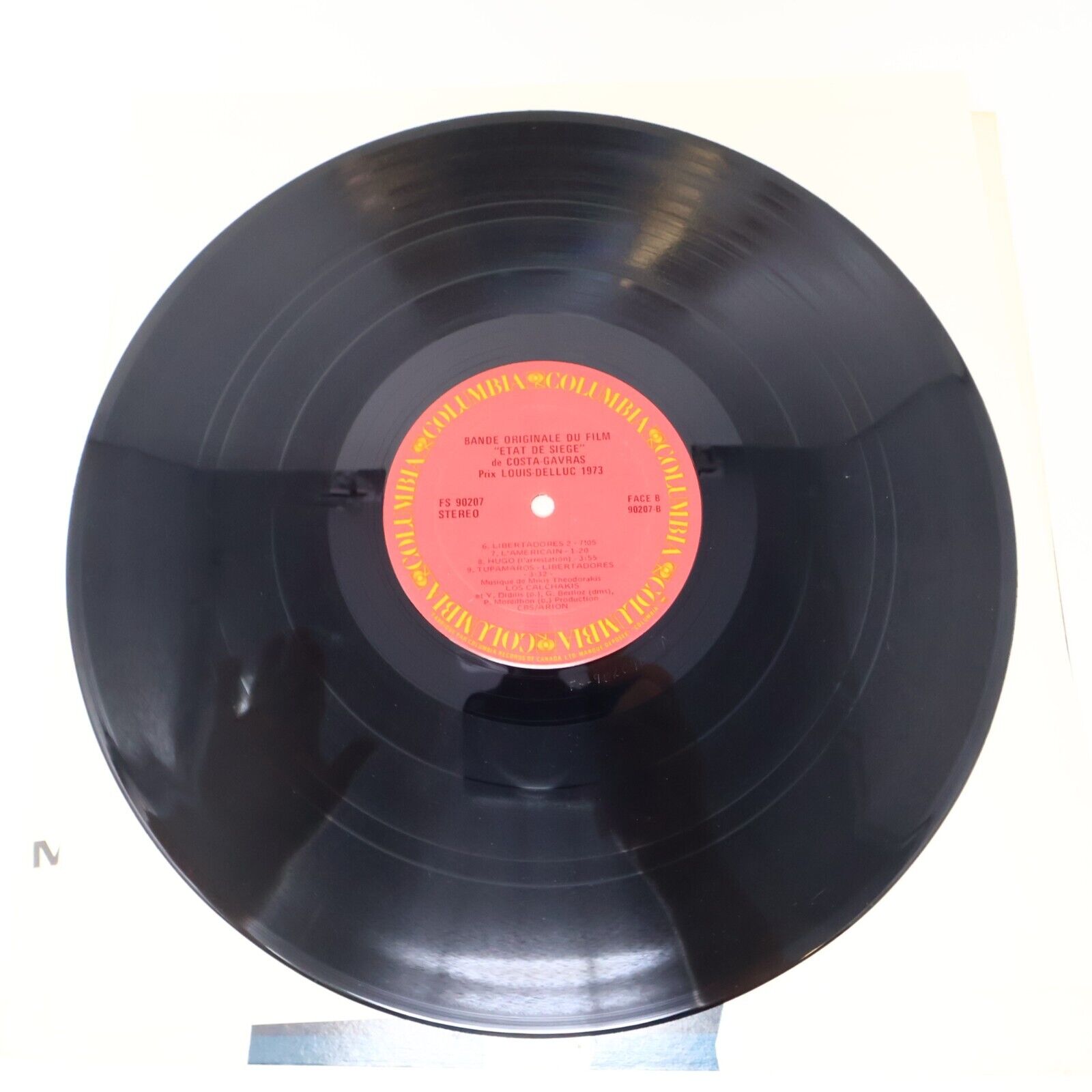 Los Calchakis État de Siège Film Soundtrack LP Disque FS 90207 Mikis Theodorakis