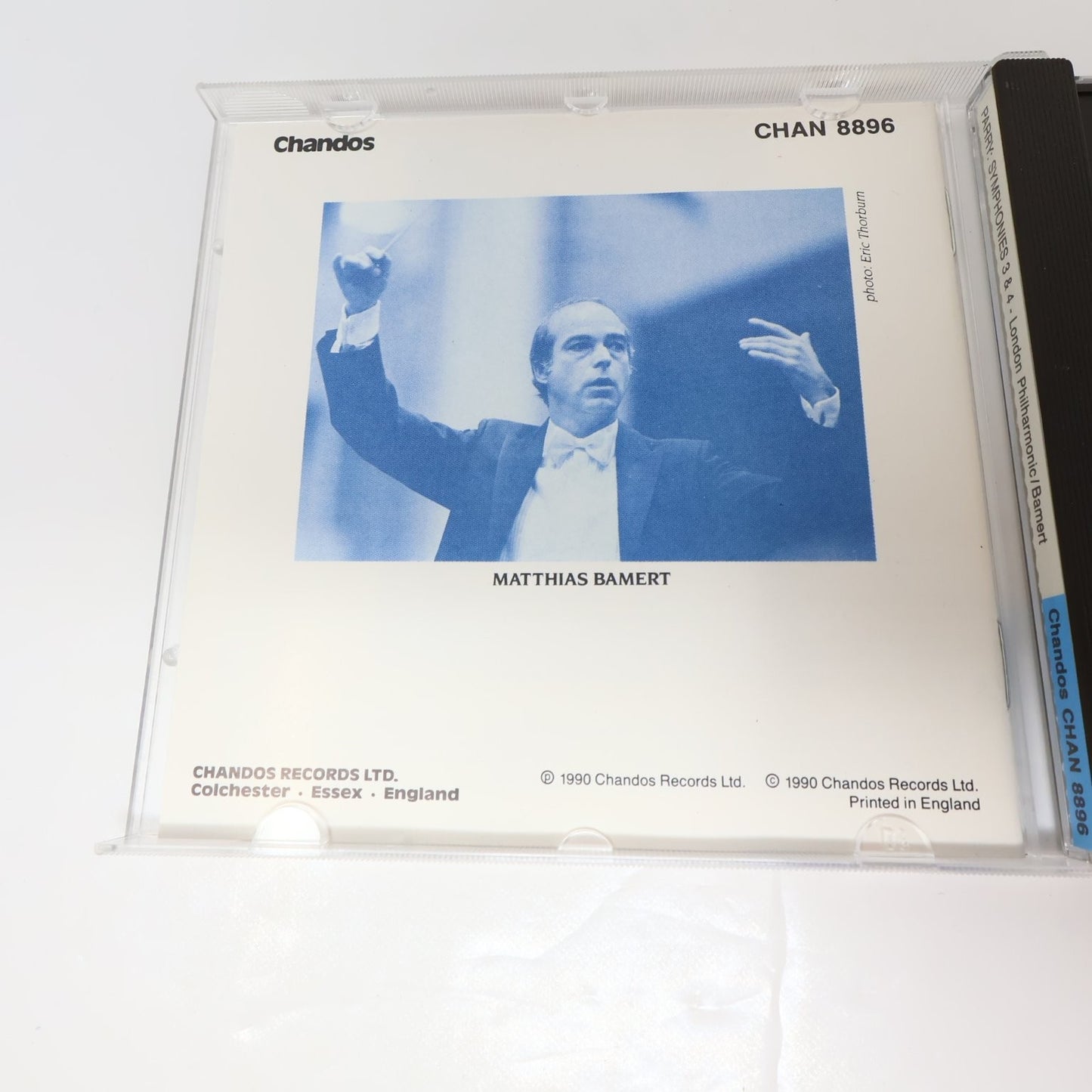 Parry Symphonies 3 & 4 CD 1990 Matthias Bamert Classical Chandos