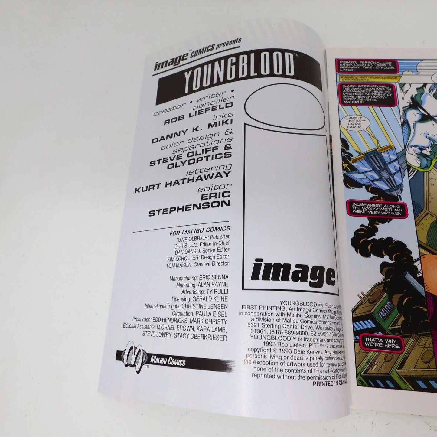 Lot 2 Comics Youngblood #4-5 Rob Liefeld/Danny K. Miki Image 1993 90s