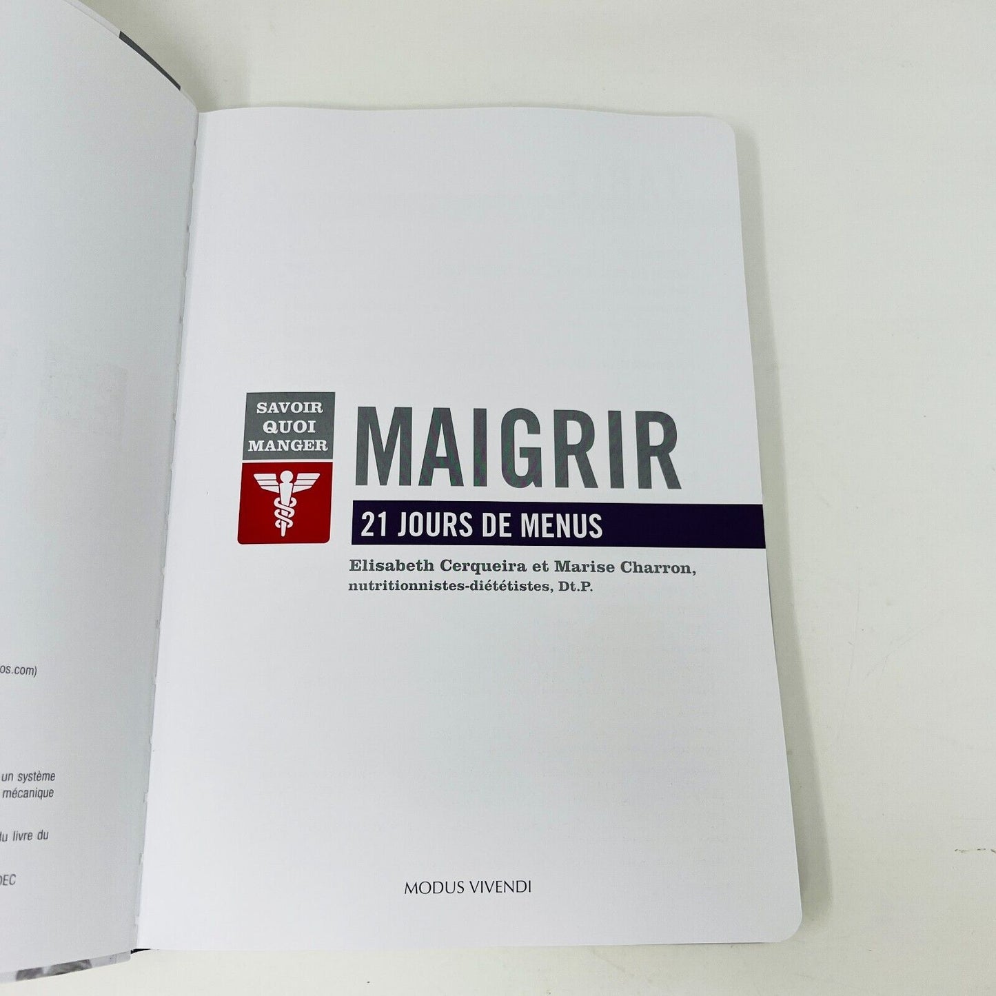 Lot de Livres Savoir Quoi Manger Maigrir/Diabète 21 Jours Menus Cuisine Recettes