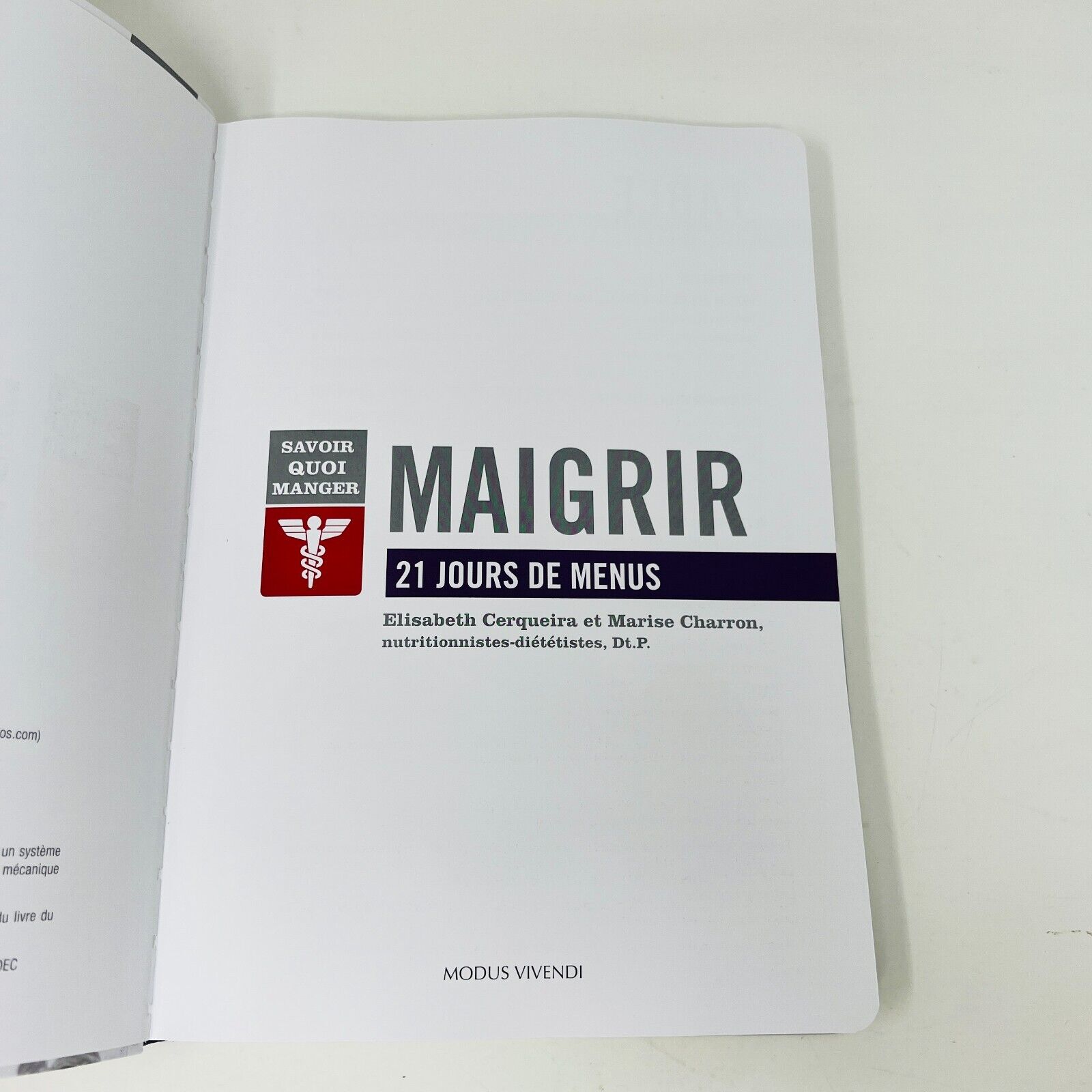 Lot de Livres Savoir Quoi Manger Maigrir/Diabète 21 Jours Menus Cuisine Recettes