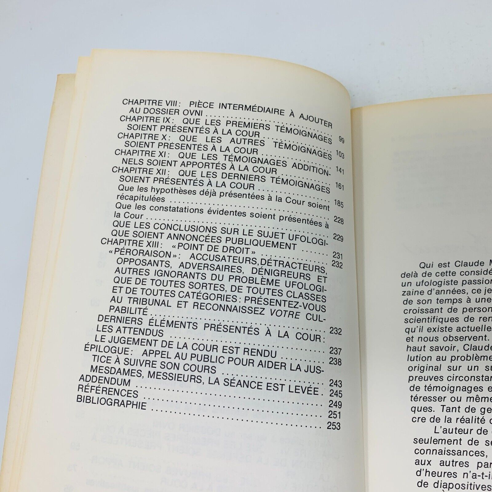 1976 Le Procès des Soucoupes Volantes de Claude Mac Duff Ovnis Extra-Terrestres