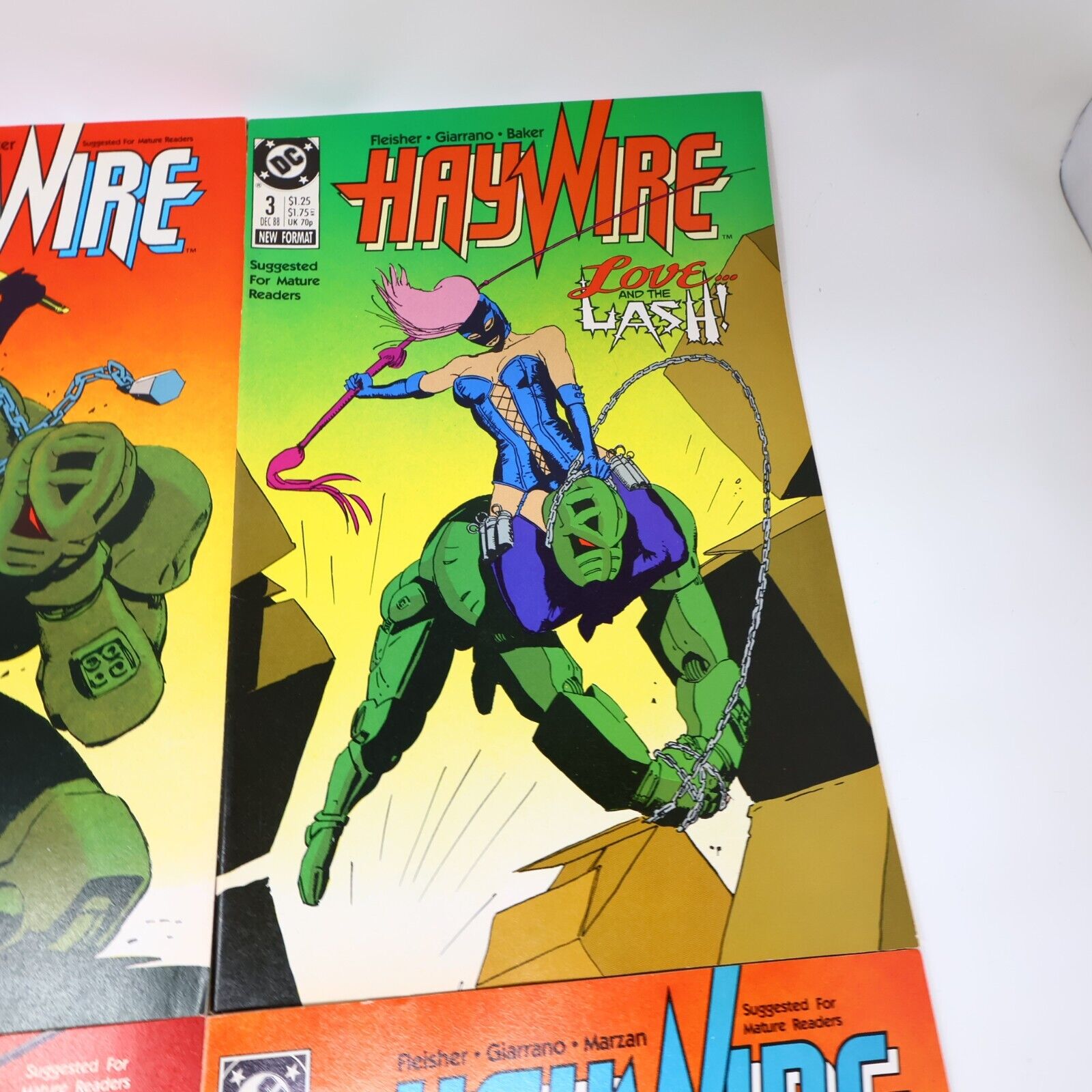 Lot 7 Comics HayWire #1-5, 7-8 Michael Fleisher/Vince Guarrano/Marzan 1980s