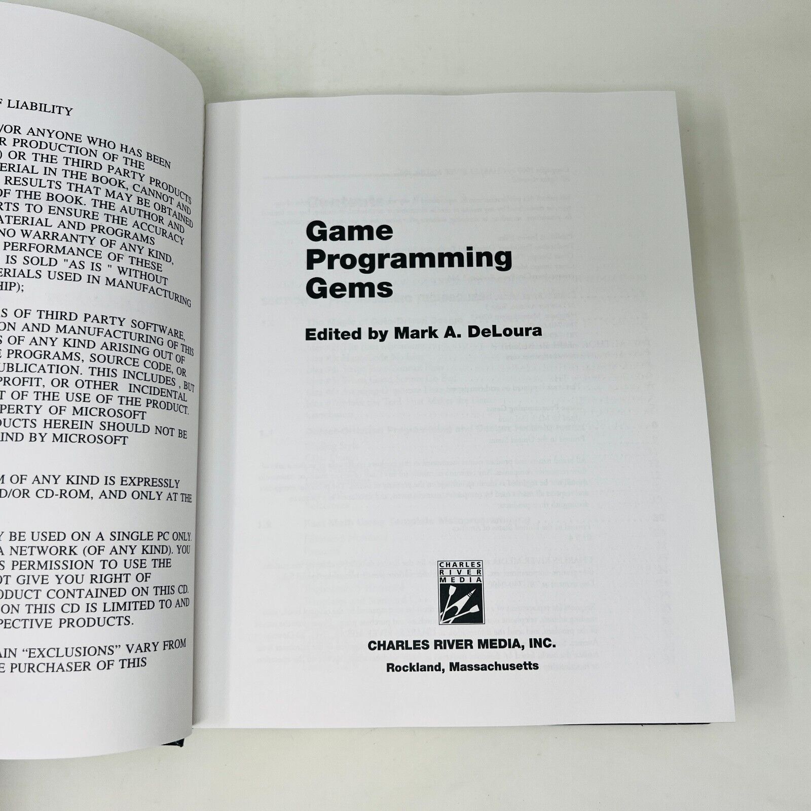 2000 Game Programming Gems With CD Hardcover by Mark DeLoura Charles River Media
