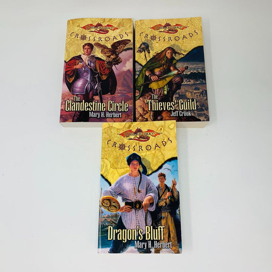 DragonLance Crossroads #1-3 Lot Clandestine Circle Thieves' Guild Dragon's Bluff