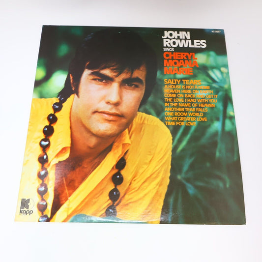 John Rowles Sings Cheryl Moana Marie LP Record Vinyl Canada KS 3637 Kapp 1970