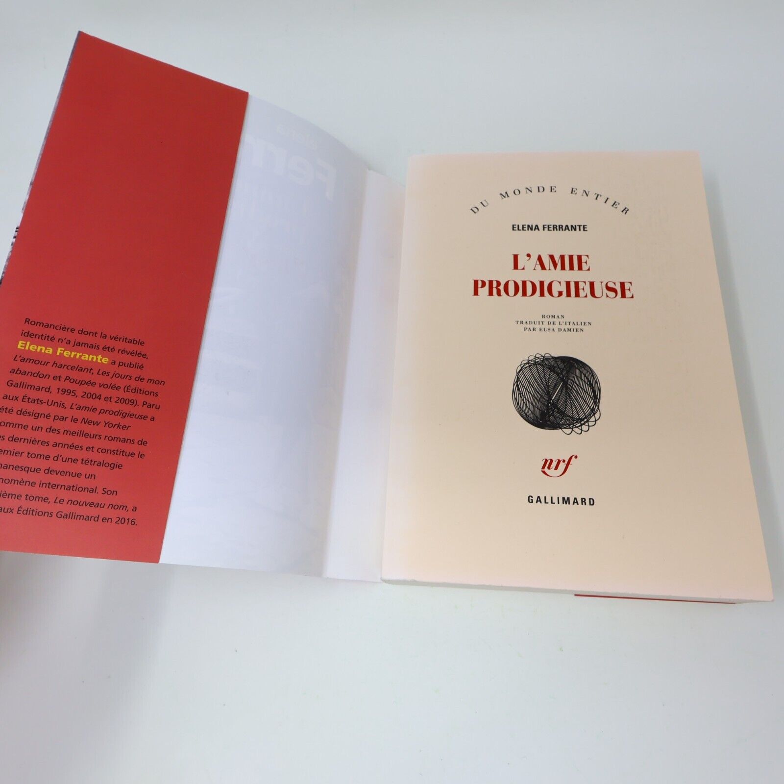 2014 L'Amie Prodigieuse Elena Ferrante Gallimard Français Paperback Italie Livre
