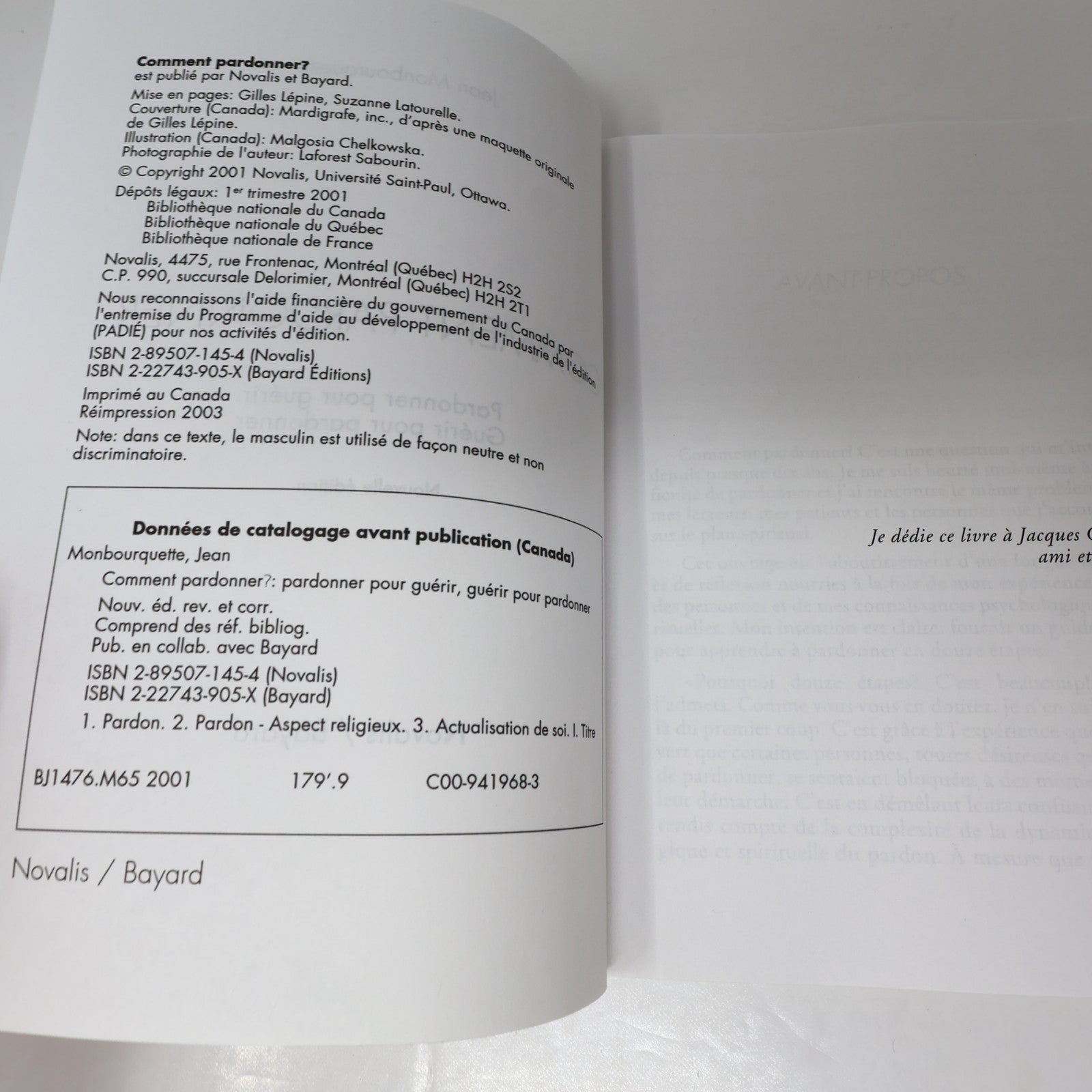 Comment Pardonner? Jean Monbourquette Novalis 2003 PB Croissance Personnelle