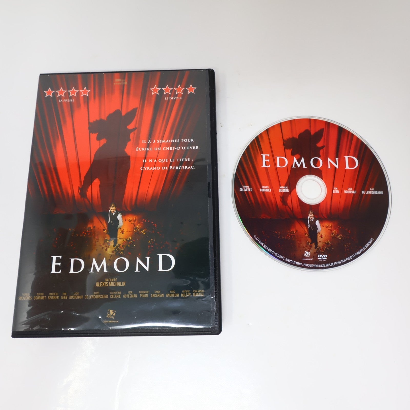 Edmond Rostand DVD Michalik NTSC Biographie Cyrano de Bergerac Français/French