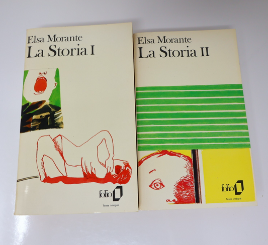 La Storia #1-2 Série Complète Lot 2 Livres Elsa Morante Folio Fiction Historique
