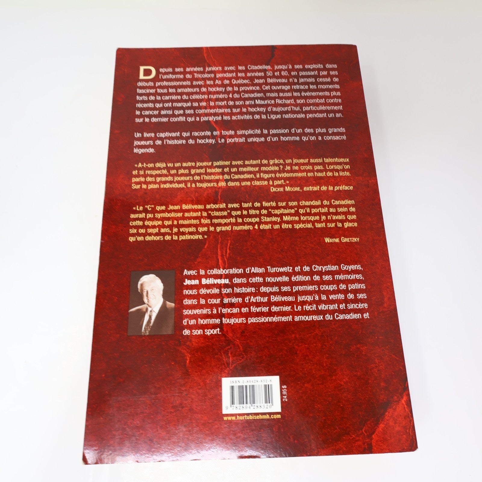 Jean Béliveau ma Vie Bleu-Blanc-Rouge 2005 PB Biographie Hockey Sport Français