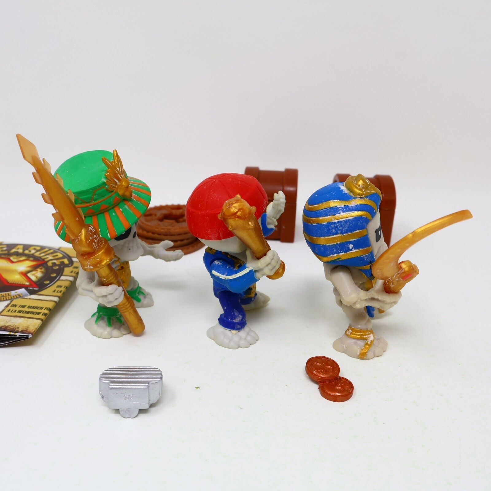 Lot of 3 Treasure X Figures Goldenspear Rogue Goldsnatcher Pharoah Loot Moose