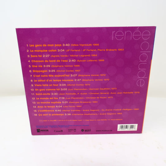 Les Incontournables CD Renée Claude Musicor 2008 Pop Québécois MUPSCD-6351 2000s