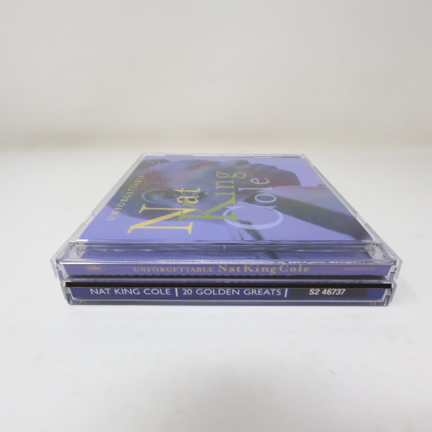 Nat King Cole 2 CDs Lot Unforgettable Nat King Cole/20 Golden Greats Jazz