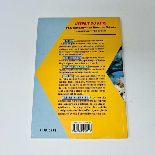 1993 L'Esprit Du Reiki L'Enseignement de Hawayo Takata Fran Brown Recto-Verseau