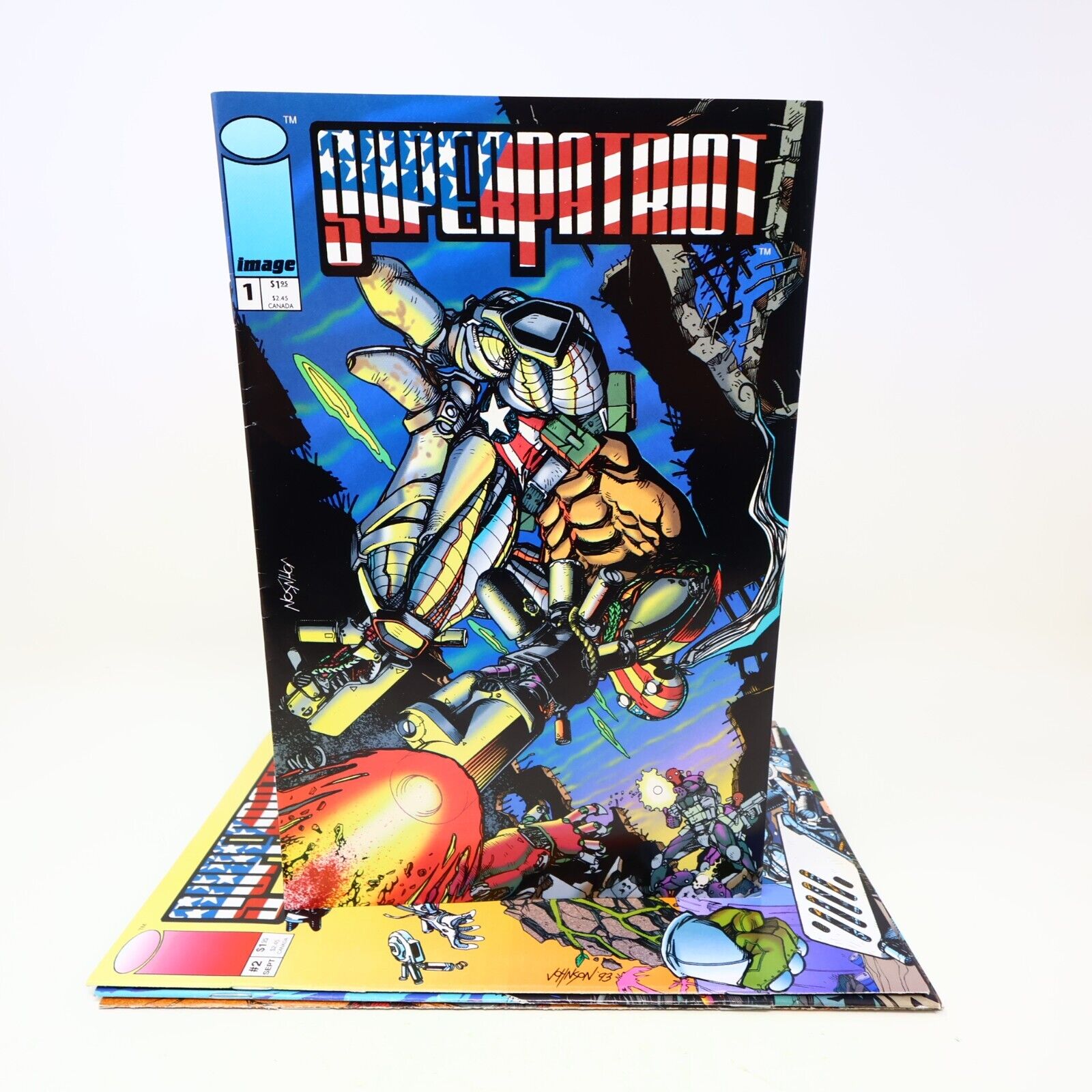 Lot 4 Comics SuperPatriot #1-4 Erik Larsen/Keith Giffen Image 1993 90s