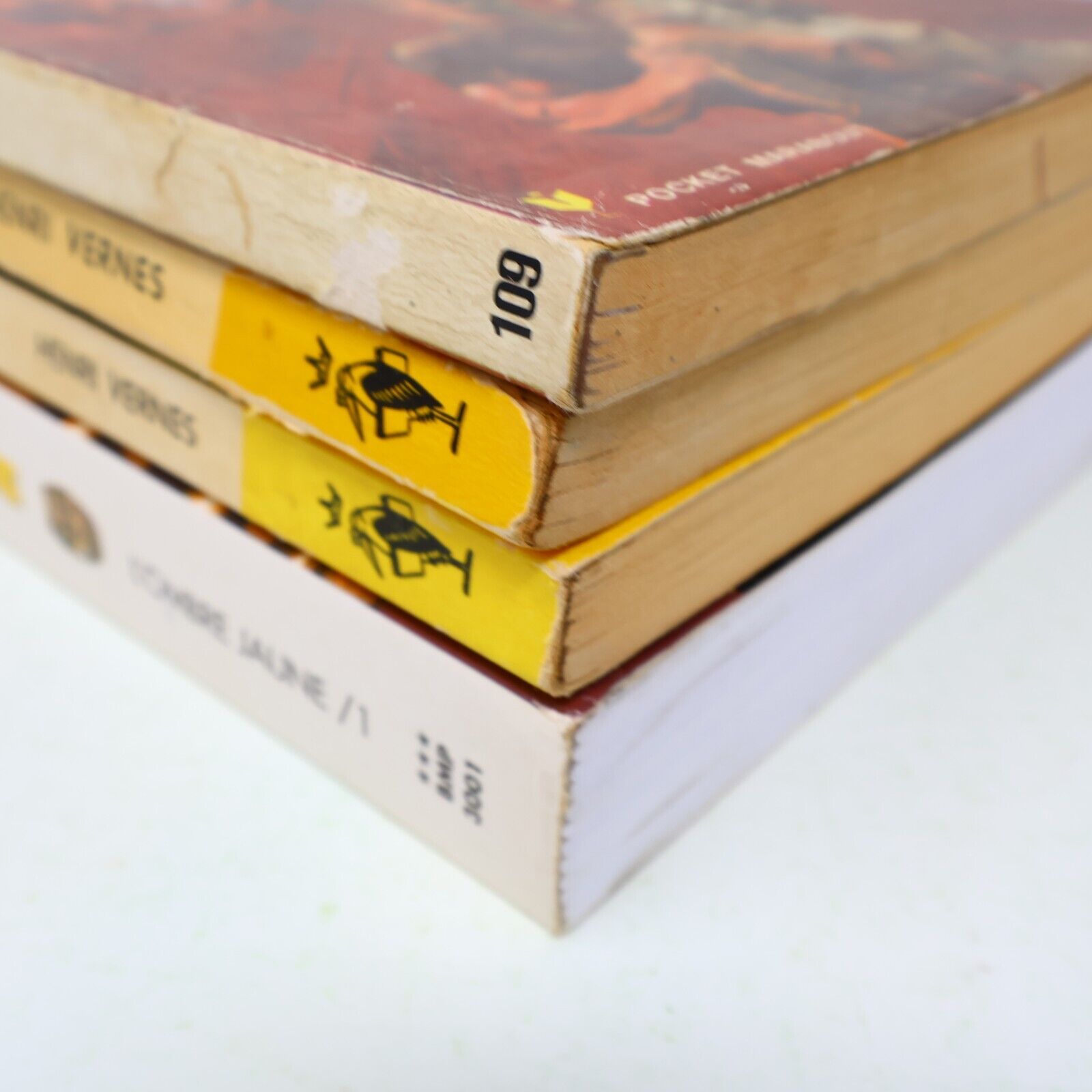 Lot 4 Livres Bob Morane Henri Vernes Marabout/Ananké Ombre Jaune Krouic French