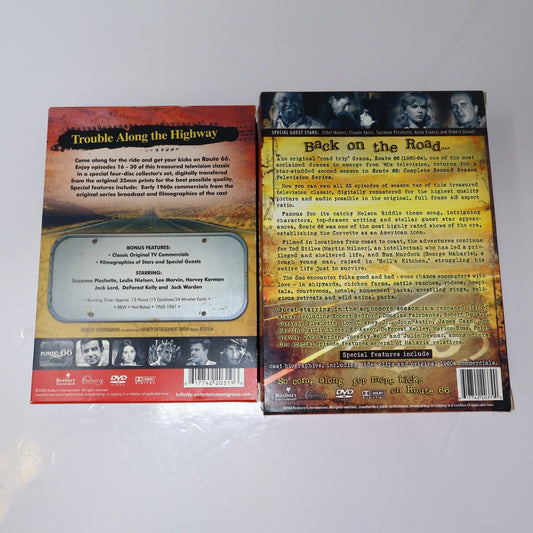 Route 66 Season 1 Volume 2 + Season 2 Lot 2 DVD Leslie Nielsen/Lee Marvin NTSC