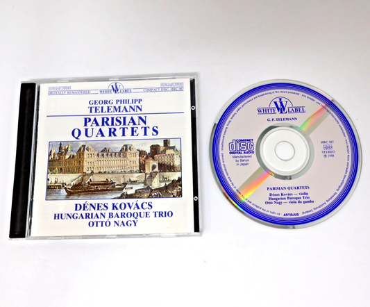 Telemann Parisian Quartets for Flute/Violin/Viola/Continuo CD Kovács/Ottó Nagy