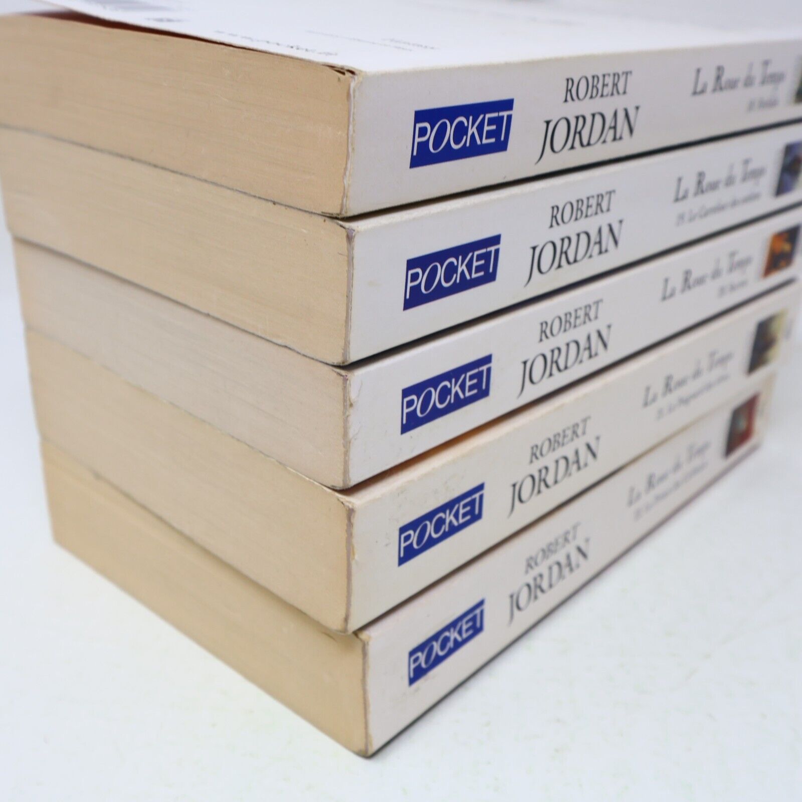 Lot 5 Livres La Roue du Temps #18-22 The Wheel of Time Robert Jordan Français PB