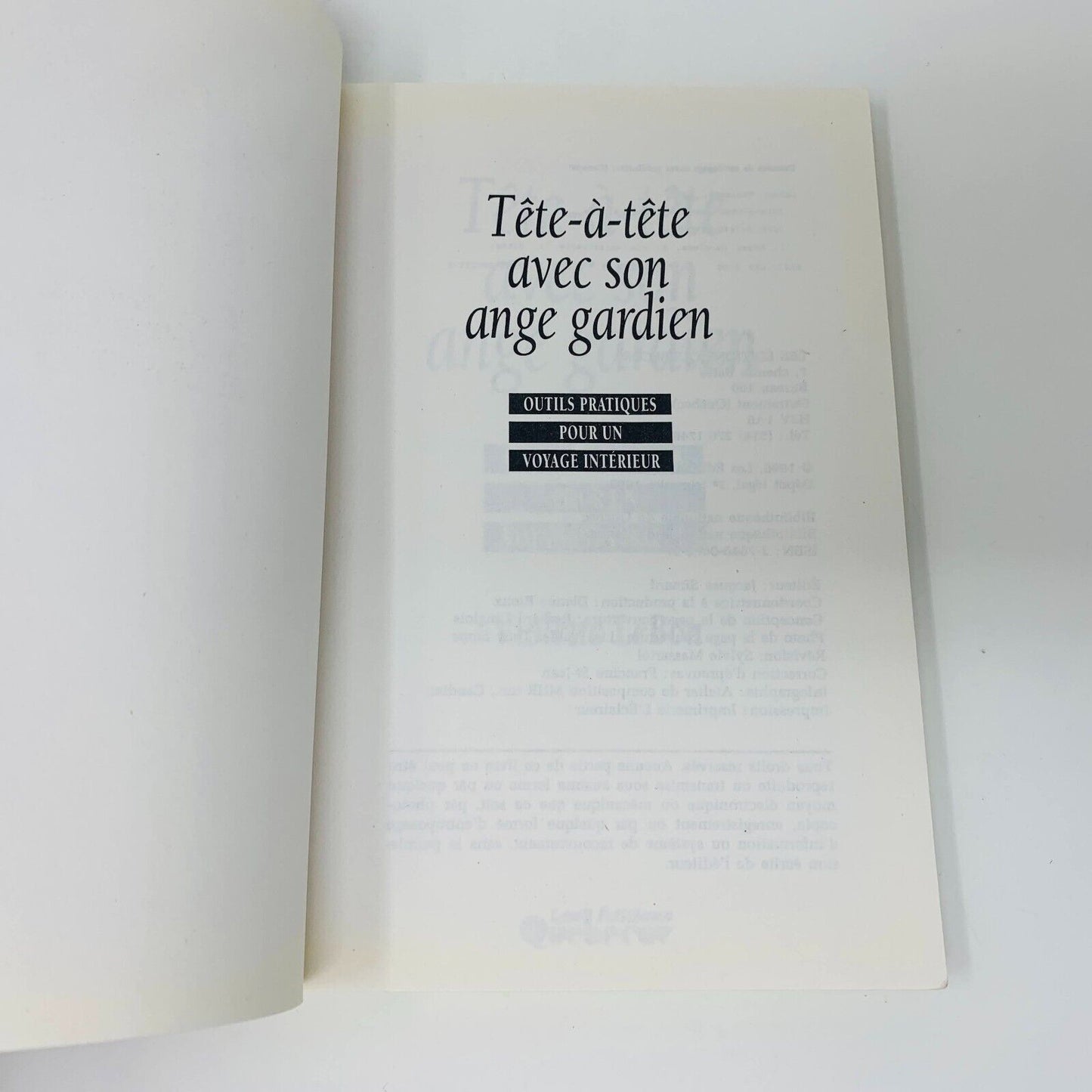1996 Tête à Tête avec son Ange Gardien Violette LeBon Voyage Intérieur