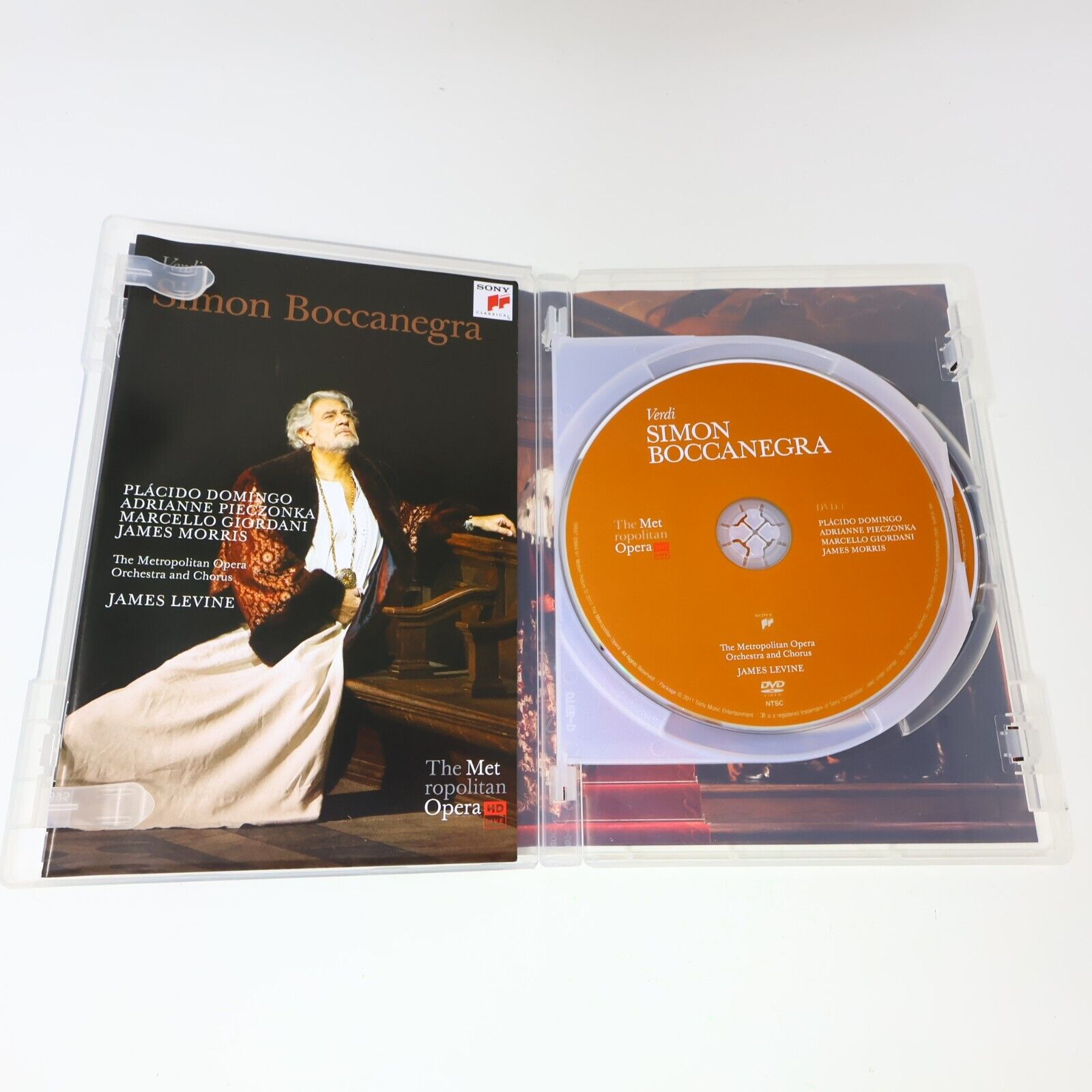 Verdi Simon Boccanegra 2011 DVD NTSC James Levine Placido Domingo James Morris