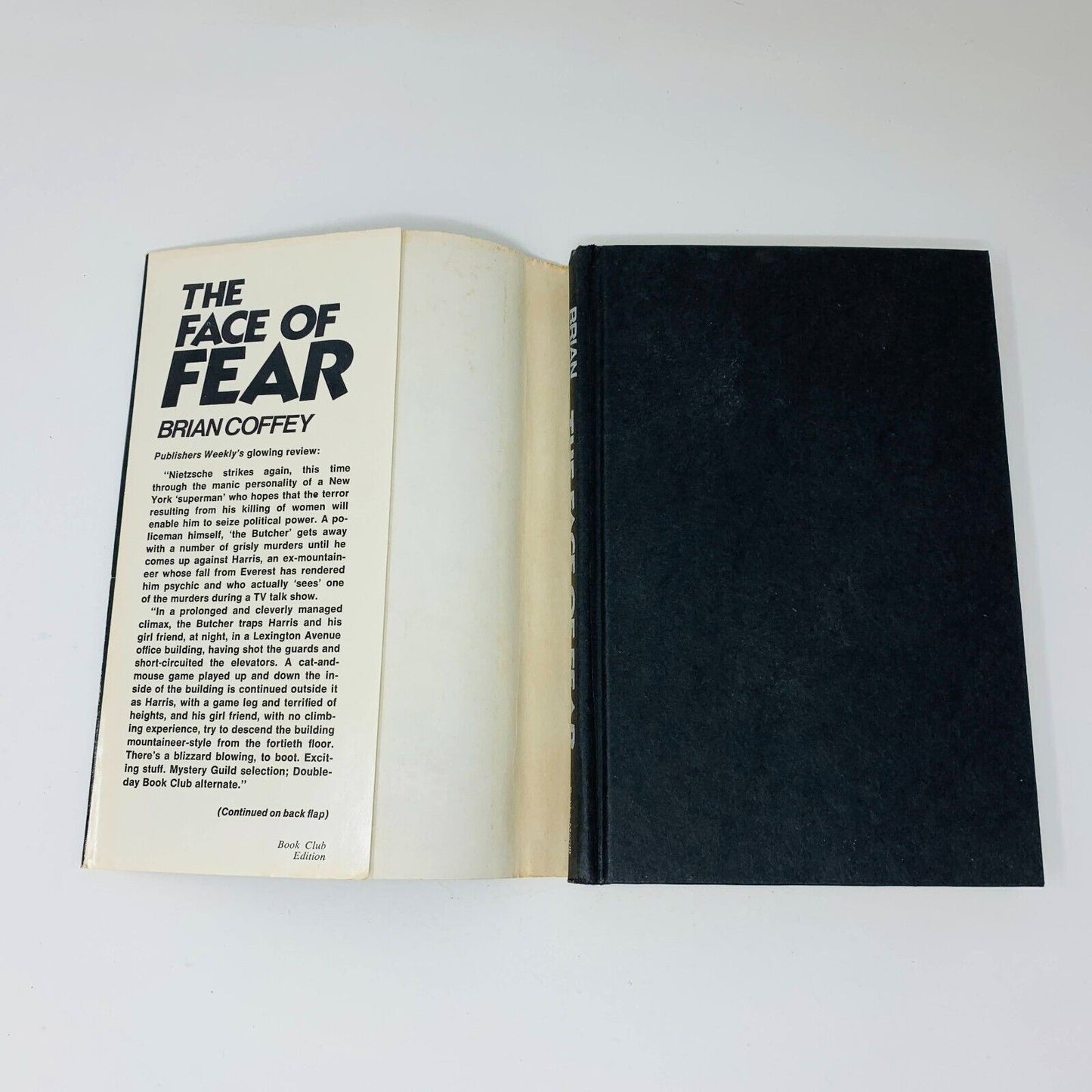 1977 The Face of Fear Hardcover DJ Book Club Edition Brian Coffey (Dean Koontz)