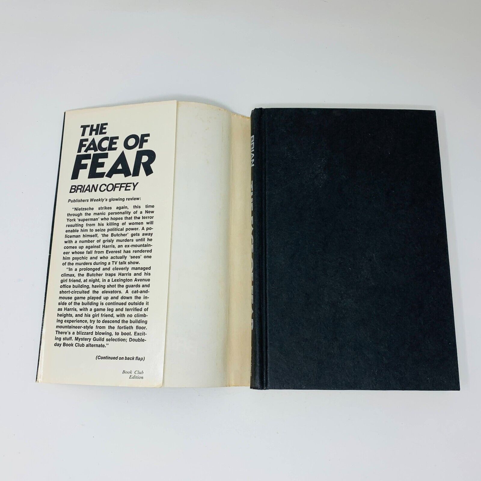 1977 The Face of Fear Hardcover DJ Book Club Edition Brian Coffey (Dean Koontz)