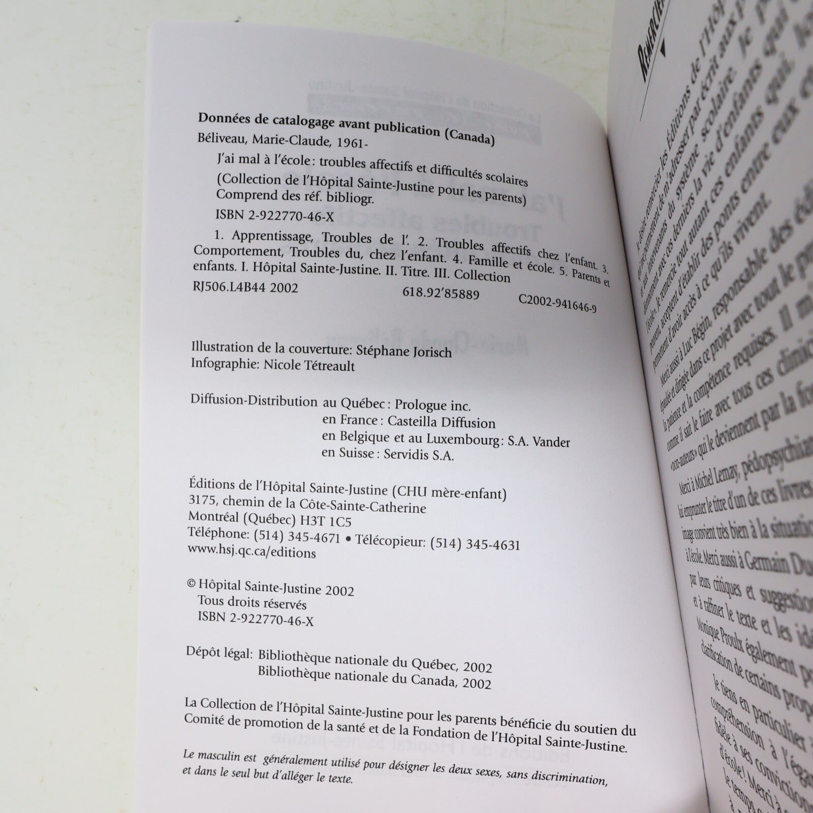 Lot 3 Livres Éducation Parentalité Troubles d'Apprentissage Sainte-Justine