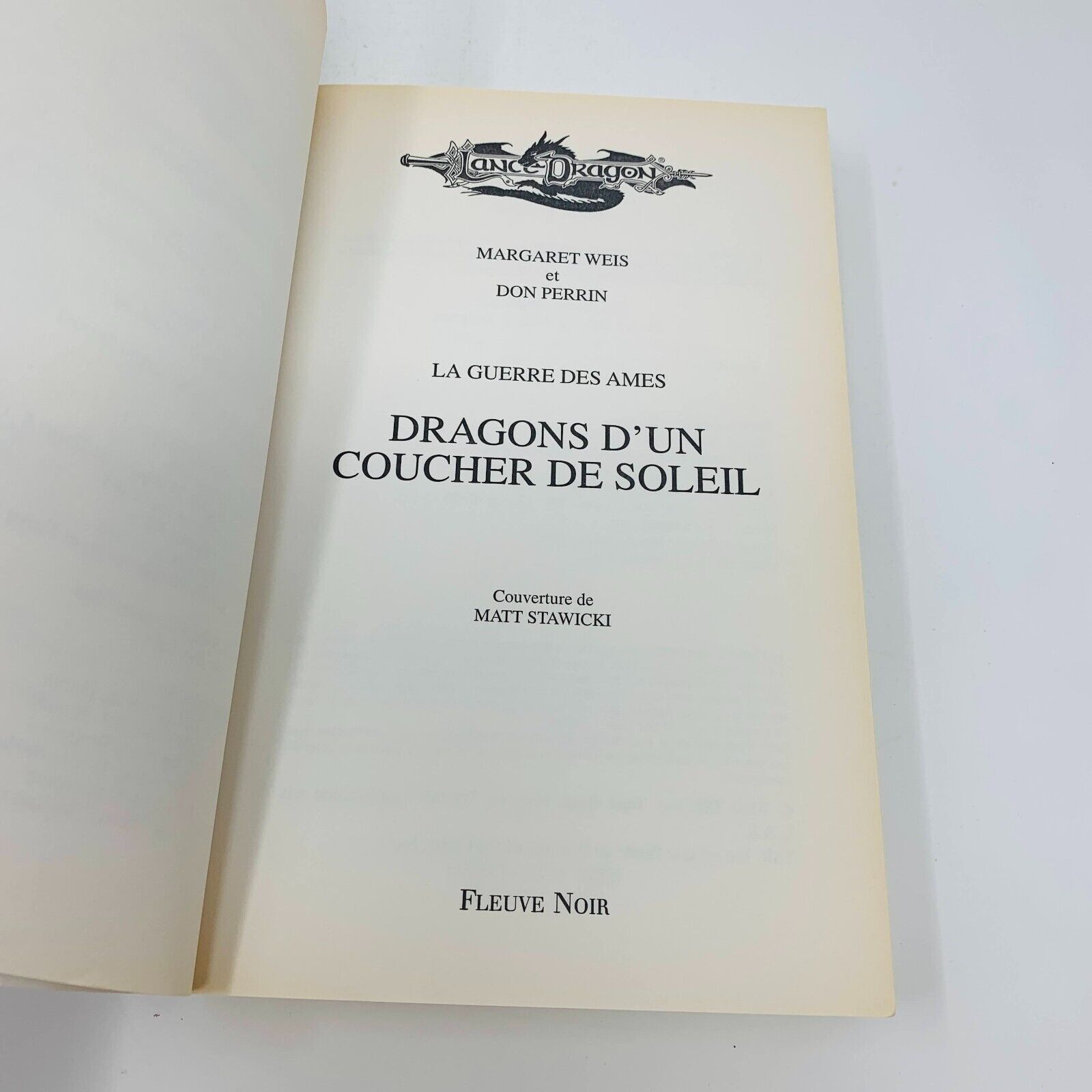 Lancedragon Trilogie La Séquence de la Guerre des Ames Grand Format Lot Livres
