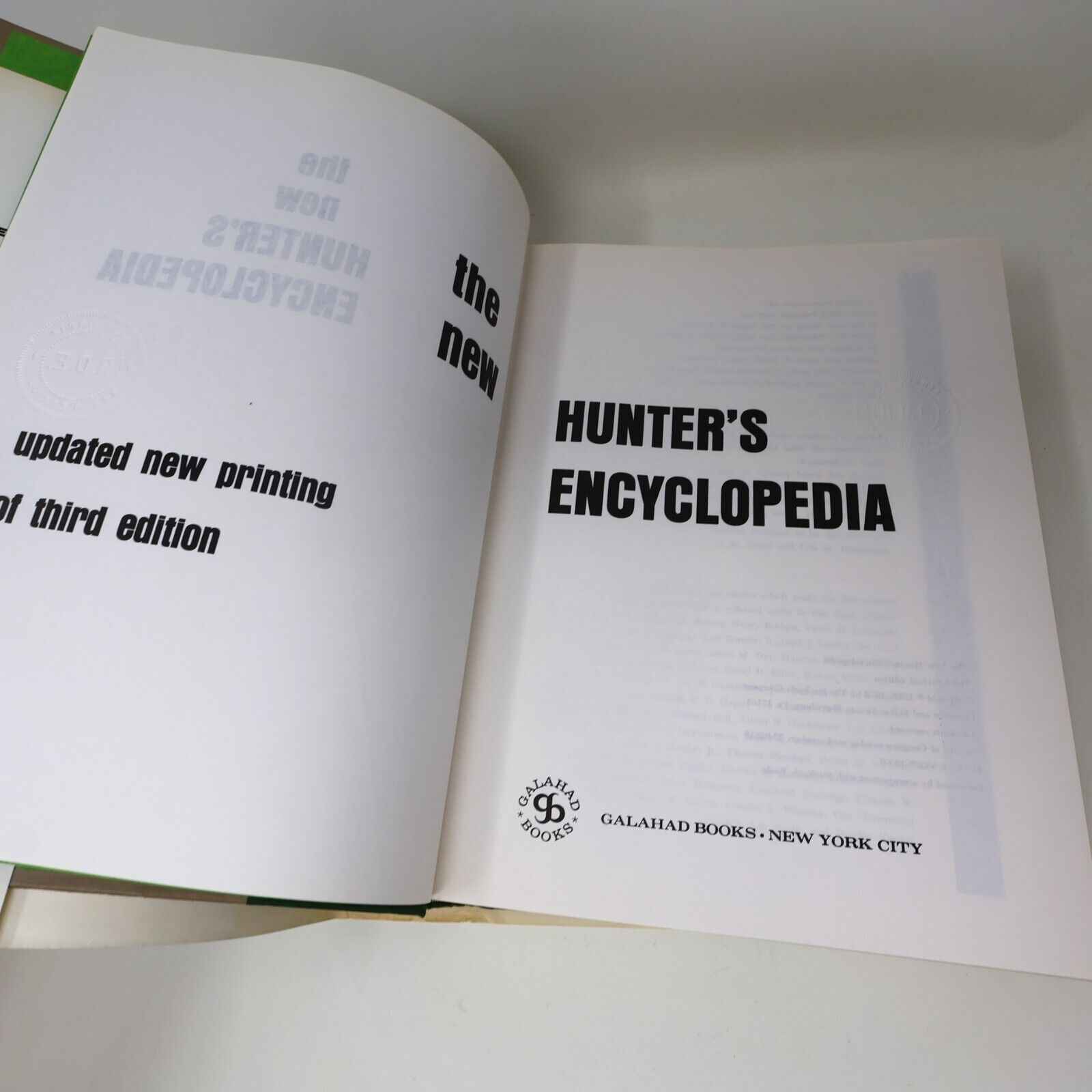 1974 The New Hunter's Encyclopedia Galahad Books Hardcover Sport Fishing Hunting