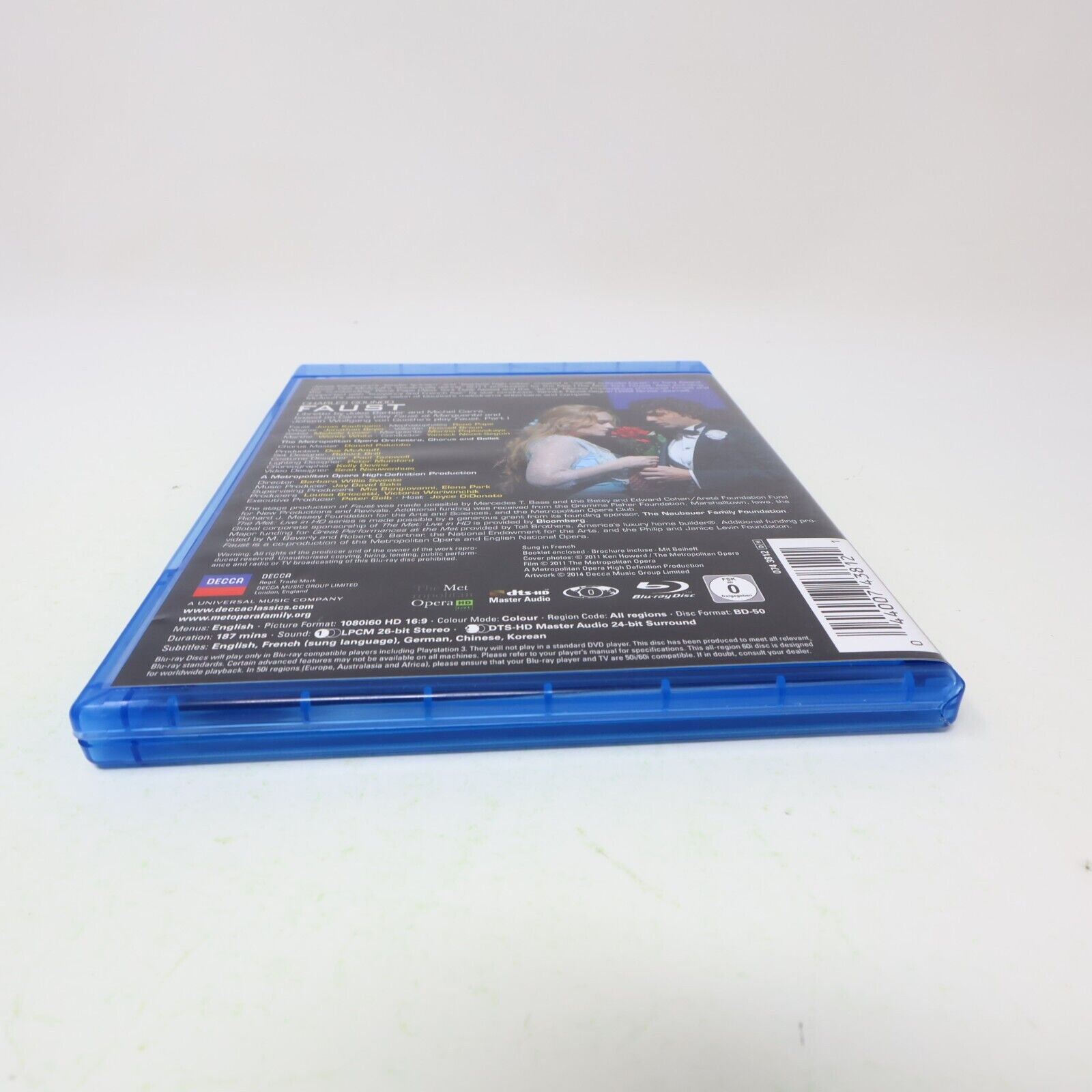 Gounod Faust Blu-Ray Jonas Kaufmann Yannick Nézet-Séguin Metropolitan Opera HD