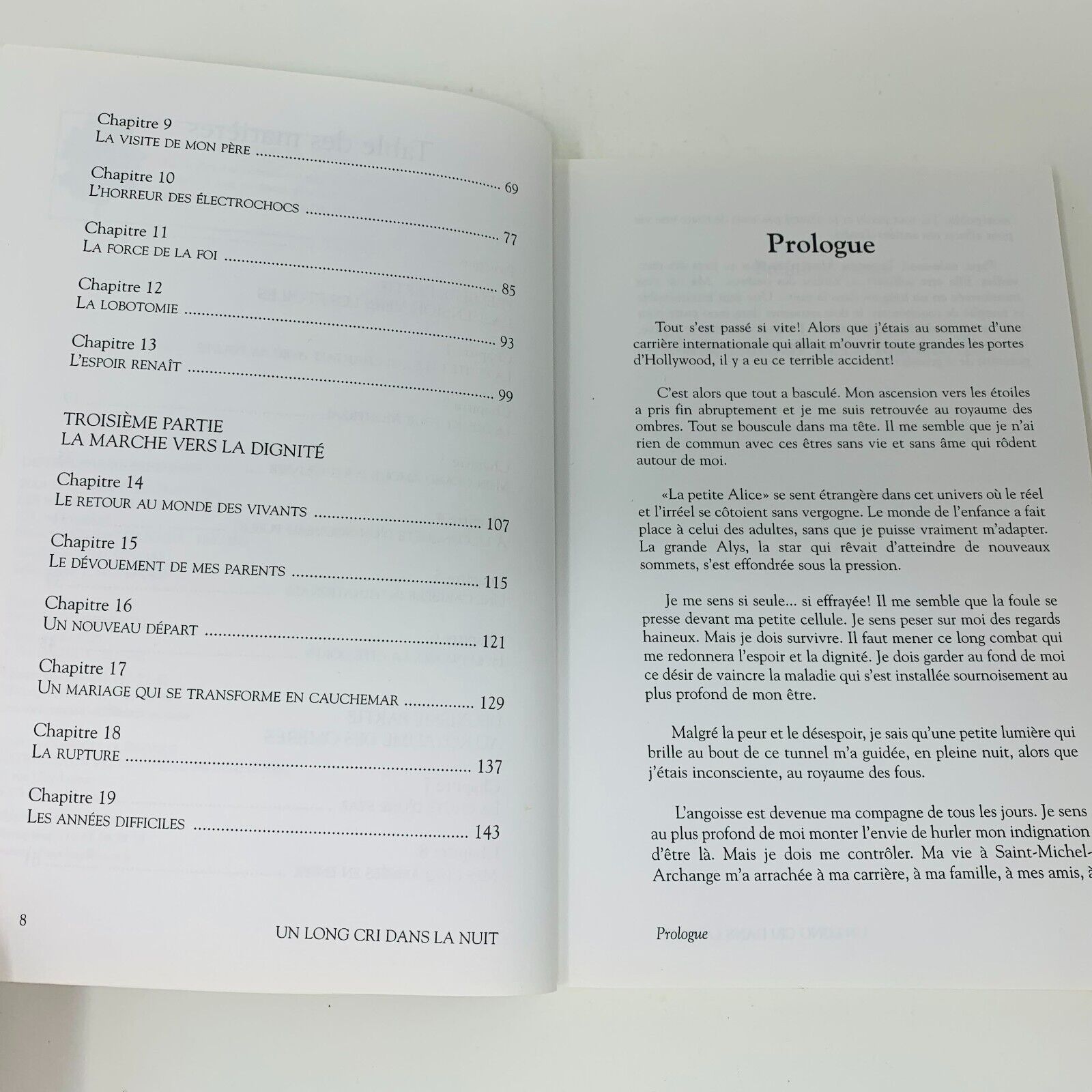 2004 Alys Robi Un Long Cri dans la Nuit Livre Edimag Biographie Chanteuse French