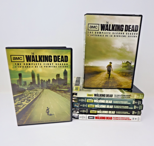 The Walking Dead Seasons #1-2-3-4-5-6-7 DVD Lot AMC NTSC English/Français Tested