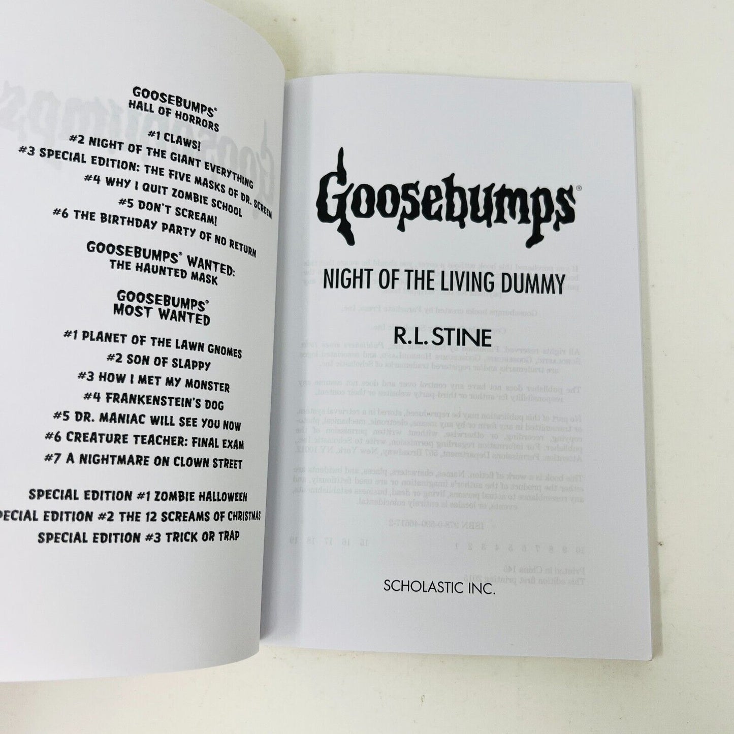 Night of the Living Dummy #1-3 Lot by R.L. Stine Goosebumps Scholastic Paperback