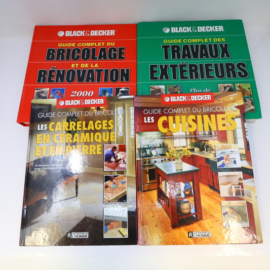 Guide Complet Black & Decker Lot Bricolage/Rénovation/Travaux Extérieurs/Cuisine
